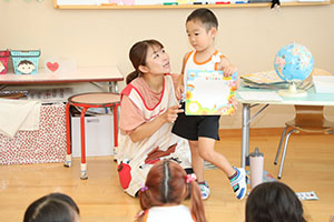 夏の思い出の発表　きりん・ぱんだ・さくら・E