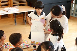 夏の思い出の発表　きりん・ぱんだ・さくら・E