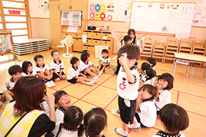 夏の思い出の発表　ことり・りす・たんぽぽ