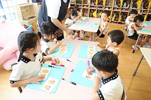 敬老の日の制作　ばら