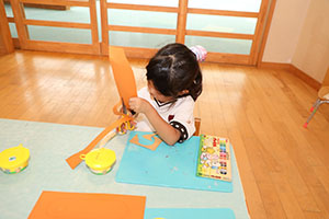 きのこの制作　きりん