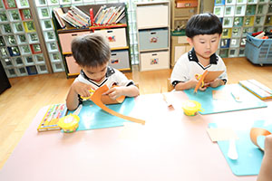 きのこの制作　きりん