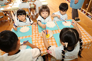 お月見の制作　こあら