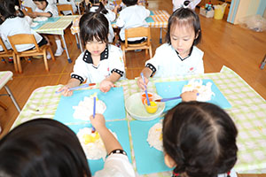 お月見の制作　こあら