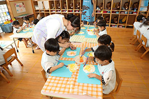 お月見の制作　こあら