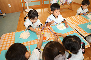 お月見の制作　こあら