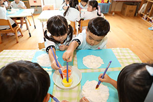お月見の制作　こあら