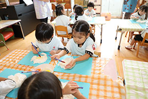 お月見の制作　こあら