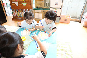 お月見の制作　こあら