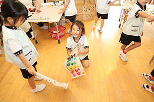 フラッグの制作　ひまわり