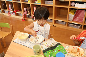 お米のジェラート　美味しかったね　ひよこ・あひる・ぺんぎん