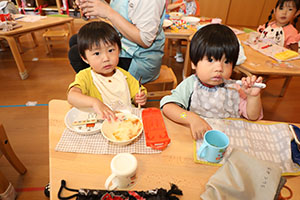 お米のジェラート　美味しかったね　ひよこ・あひる・ぺんぎん