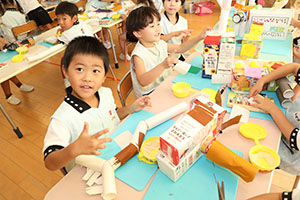 自由制作　動物を作ったよ　ひまわり