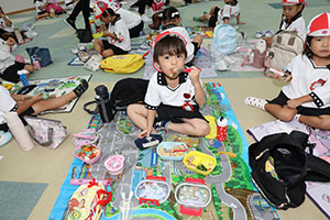 エンゼルドームでお弁当🎵　 　年少