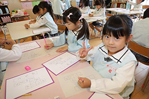 谷口先生の習字教室　　年長