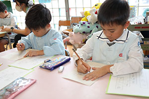 谷口先生の習字教室　　年長