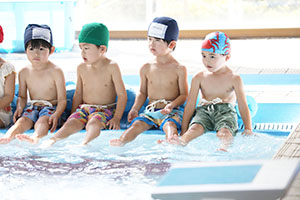 スイミングクラブへ行きました　ひまわり・さくら・たんぽぽ　NO．1