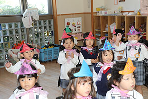 お菓子探し　ハッピーハロウィン🎃　ぱんだ・きりん