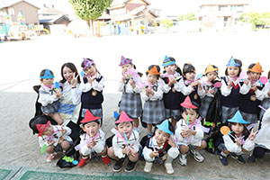 お菓子探し　ハッピーハロウィン🎃　ぱんだ・きりん