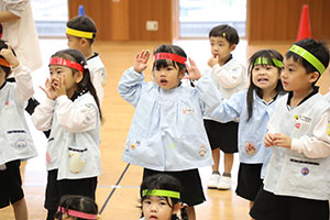 リズムフェスティバルの活動　年少Aチーム