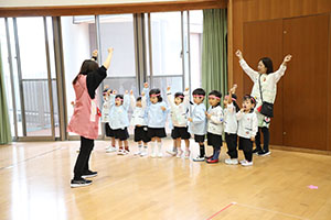 リズムフェスティバルの活動　年少Aチーム
