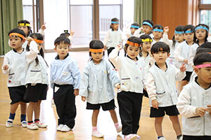 リズムフェスティバルの活動　年少Aチーム