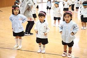 リズムフェスティバルの活動　年少Aチーム