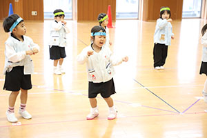 リズムフェスティバルの活動　年少Aチーム