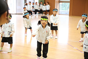 リズムフェスティバルの活動　年少Aチーム