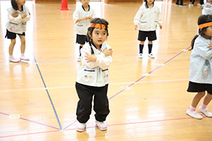 リズムフェスティバルの活動　年少Aチーム