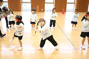 リズムフェスティバルの活動　年少Aチーム