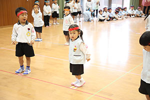 リズムフェスティバルの活動　年少Aチーム