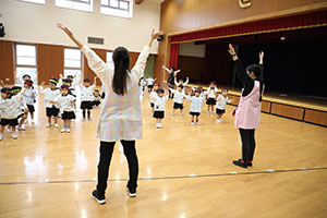 リズムフェスティバルの活動　年少Aチーム