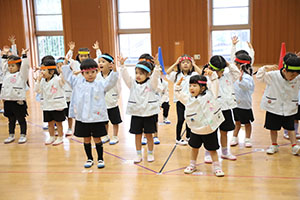 リズムフェスティバルの活動　年少Aチーム