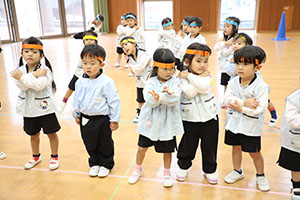 リズムフェスティバルの活動　年少Aチーム