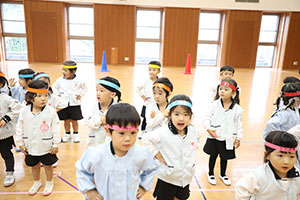 リズムフェスティバルの活動　年少Aチーム