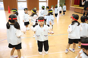 リズムフェスティバルの活動　年少Aチーム