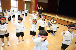 リズムフェスティバルの活動　年少Aチーム