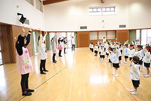 リズムフェスティバルの活動　年少Aチーム