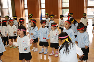 リズムフェスティバルの活動　年少Bチーム