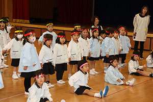 リズムフェスティバルの活動　年少Bチーム