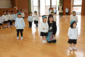 リズムフェスティバルの活動　年少Bチーム