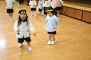 リズムフェスティバルの活動　年少Bチーム