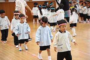リズムフェスティバルの活動　年少Bチーム