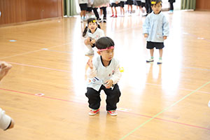 リズムフェスティバルの活動　年少Bチーム