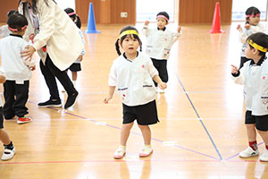 リズムフェスティバルの活動　年少Bチーム