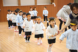 リズムフェスティバルの活動　年少Bチーム