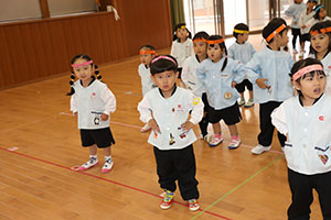 リズムフェスティバルの活動　年少Bチーム