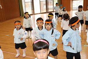 リズムフェスティバルの活動　年少Bチーム