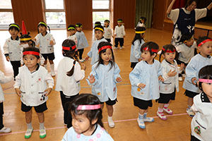 リズムフェスティバルの活動　年少Bチーム